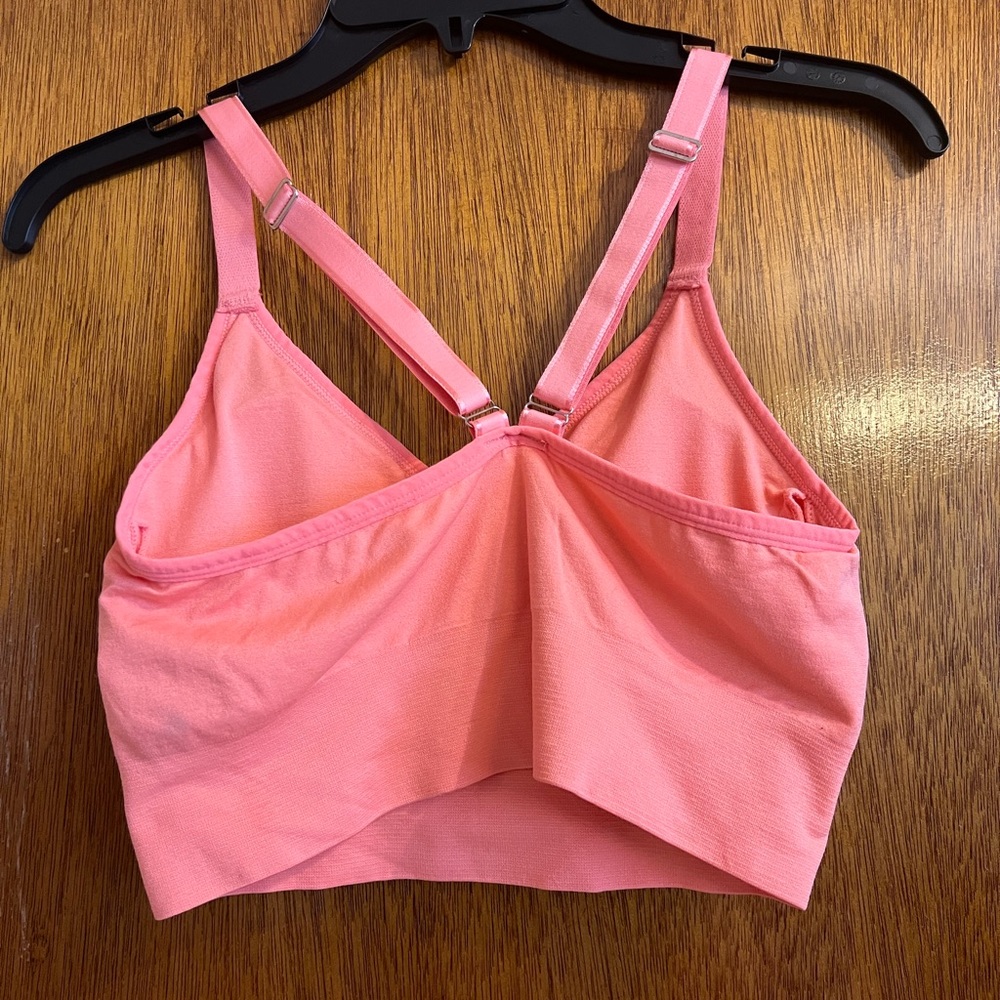 Pink Colored Women’s Padded Sports Bra - Picture 2 of 6